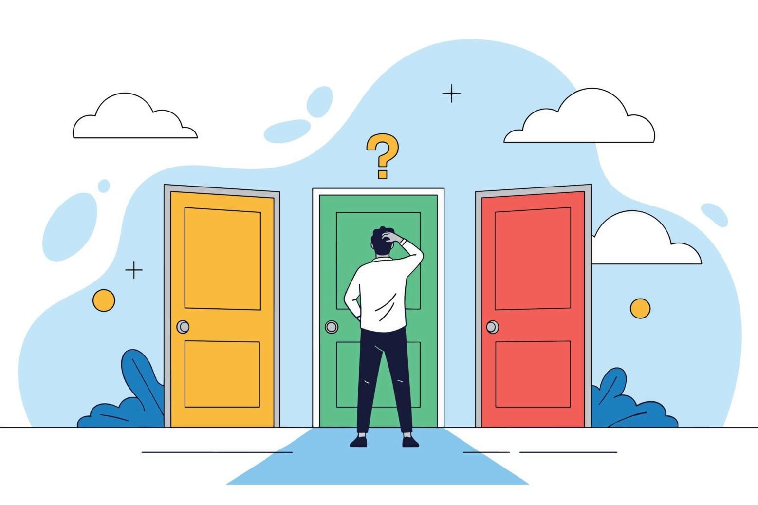 Die Wahl der richtigen Tür entscheidet darüber, wie wohl sich Gäste im Hotel fühlen.