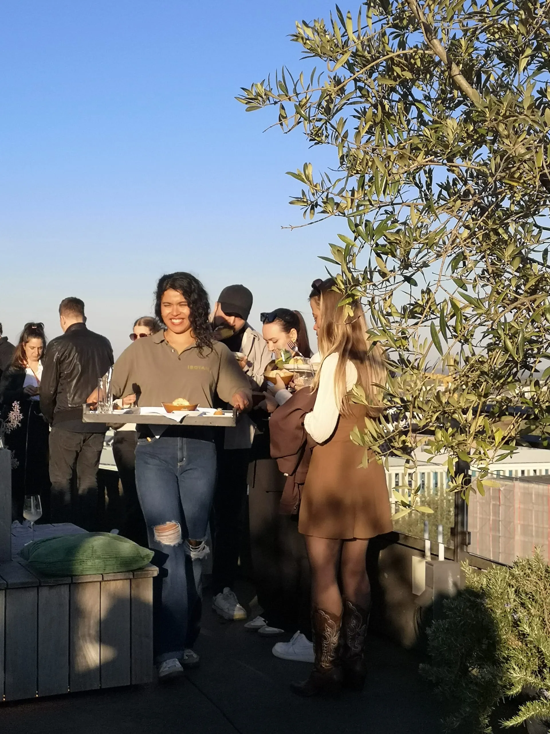 Zur Eröffnung der Terrassensaison wurde die Presse eingeladen.