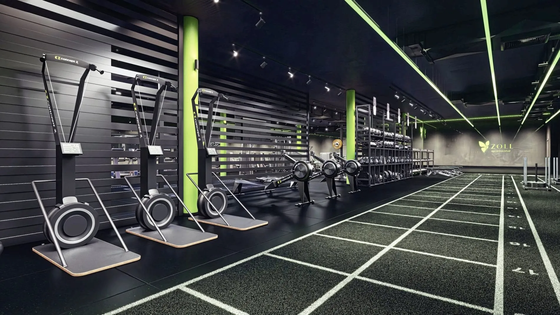 Ein Blick in das Performance- und Recovery-Center.