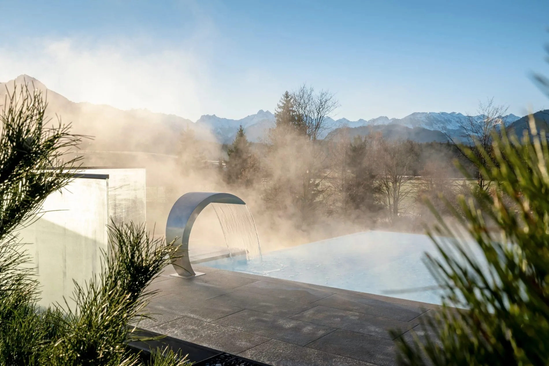 Private Spa: Der Relaxpool ist den Gästen der Lodges vorbehalten.