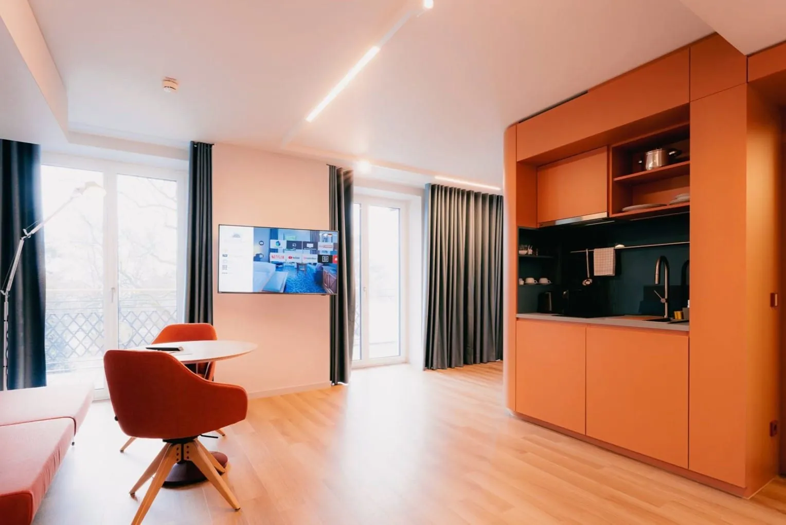 Integrierte Kitchenette: Die neue Zimmerkategorie im Der Sonnenhof soll längere Aufenthalte ermöglichen.