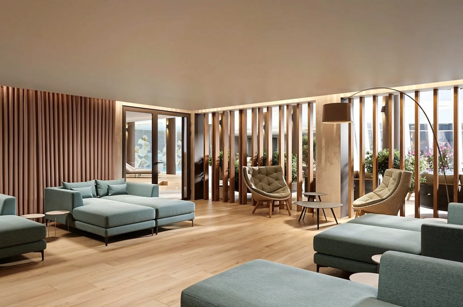 Cozy und modern: Der neue Ruhebereich im Fürstenhof.