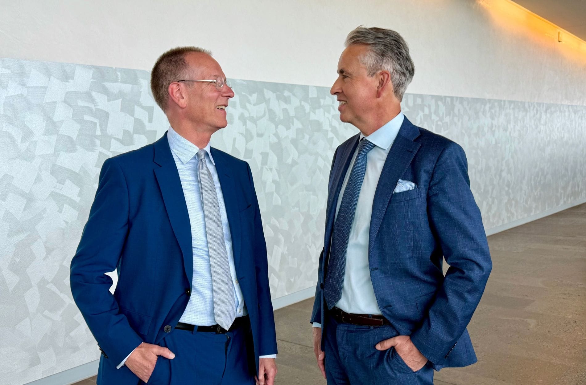 Neues Führungsduo der HGK: Vorstandsvorsitzender Urban Uttenweiler (links) und sein neuer Vorstandskollege Gerald Pütter.