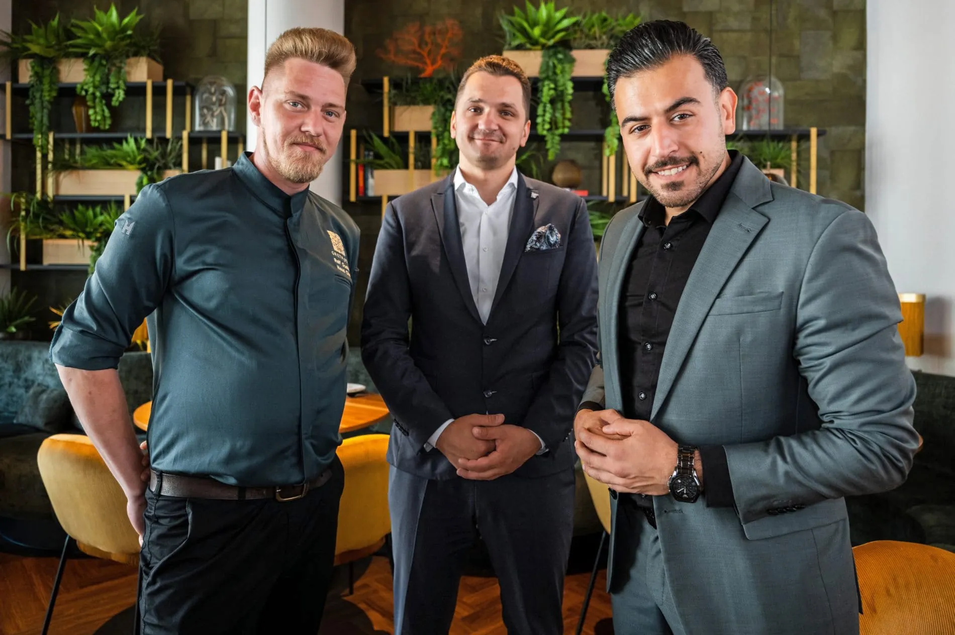 Das neue gastronomische Führungsteam: (von links) Ralf Göbel, Semir Zenunovic und Ali Mohamad.