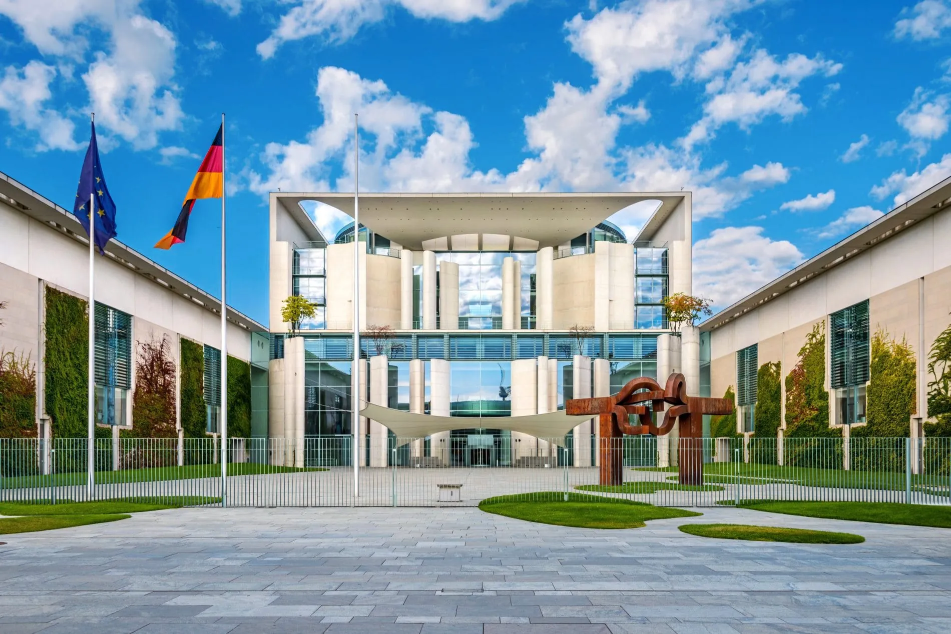 Vor dem Koalitionsausschuss am Mittwoch haben sich die Parteispitzen im Kanzleramt getroffen,.