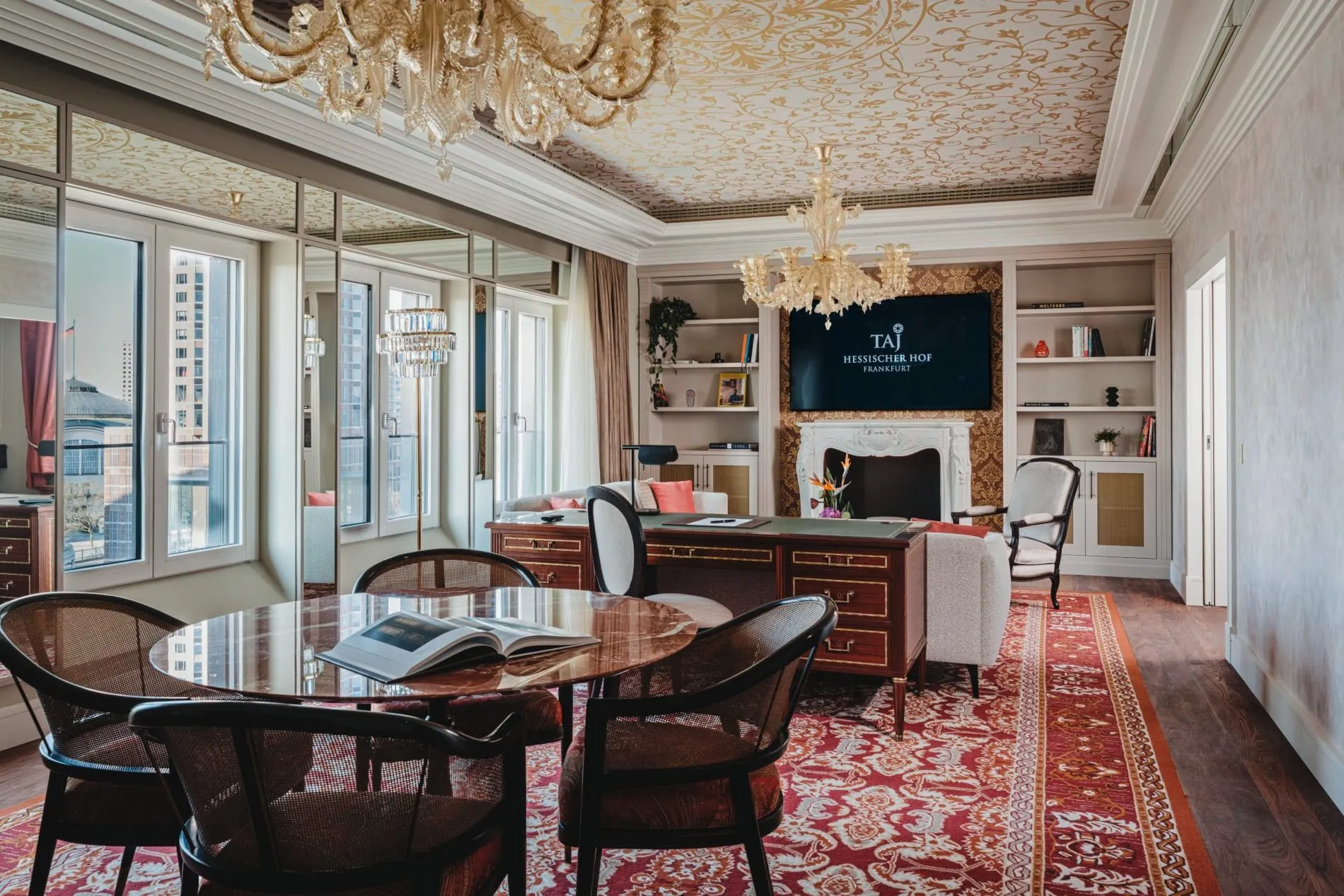 Ein Blick in den Wohnbereich der Royal Presidential Suite.