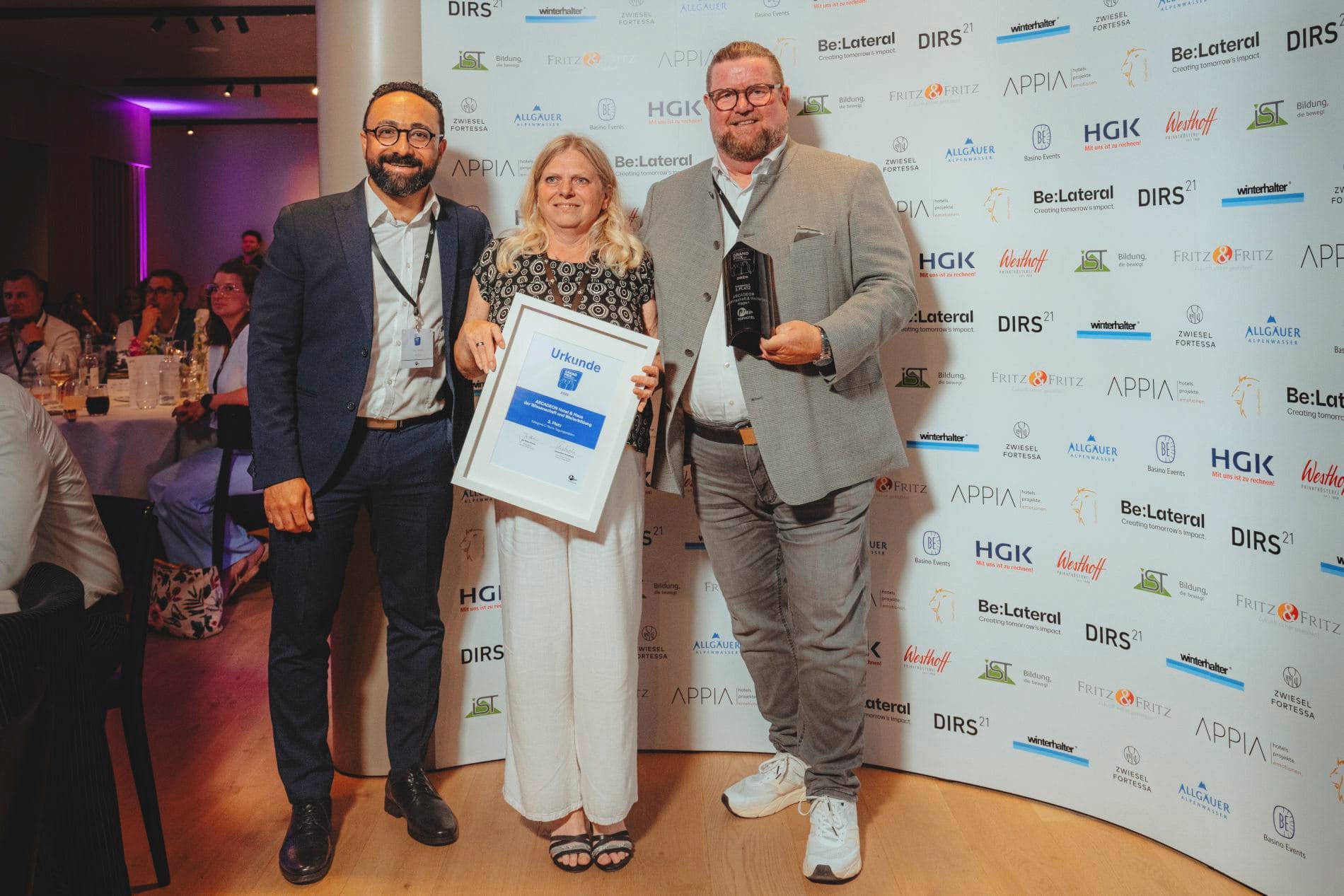 Die Preisverleihung des Grand Prix der Tagungshotellerie.