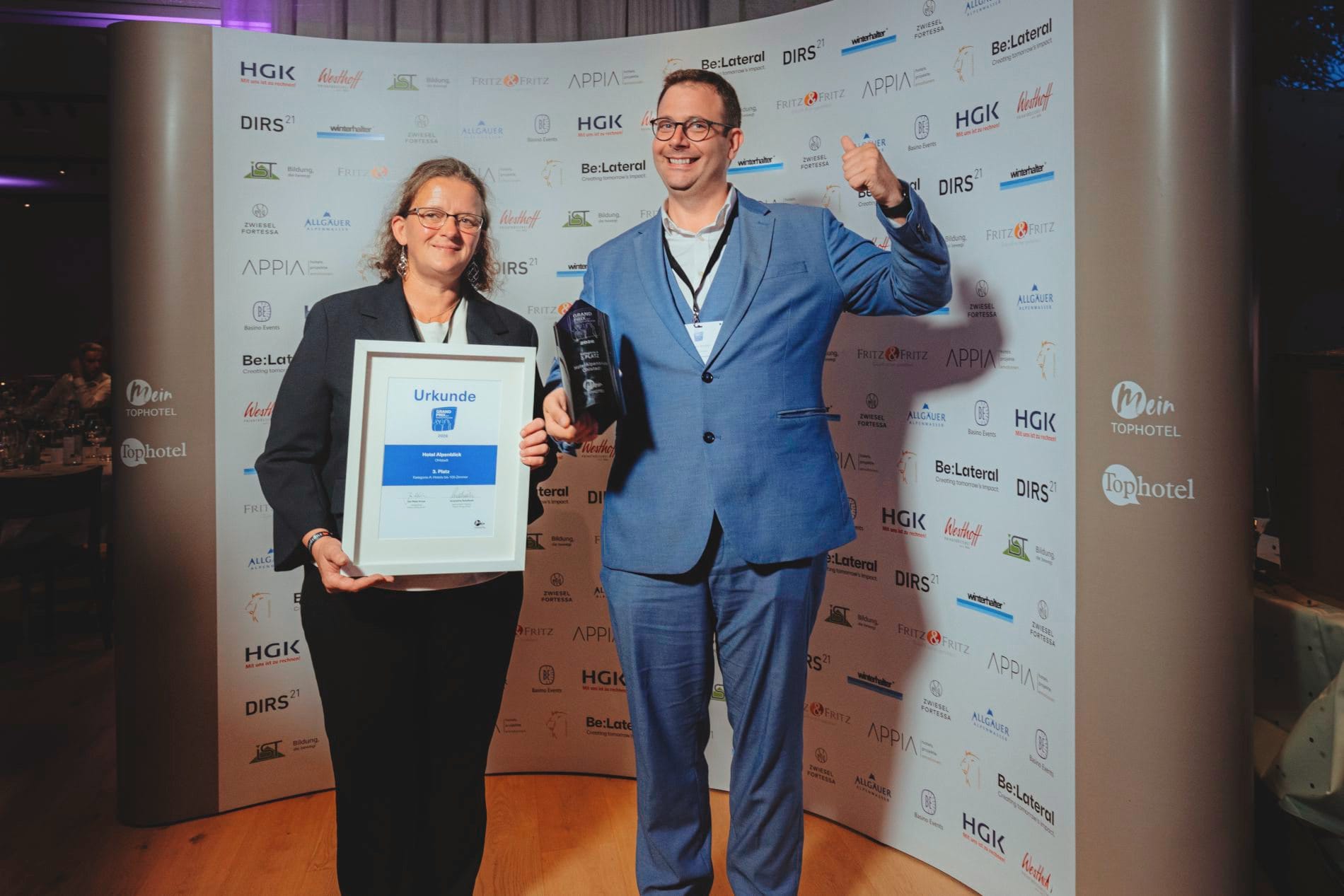 Die Preisverleihung des Grand Prix der Tagungshotellerie.