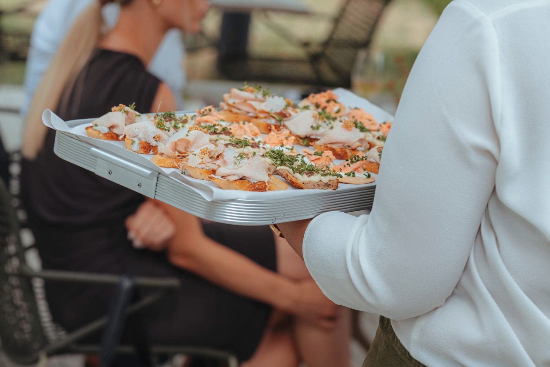 Feierlicher Empfang beim Grand Prix der Tagungshotellerie auf der Restaurantterrasse des Seegut Zeppelin in Friedrichshafen.