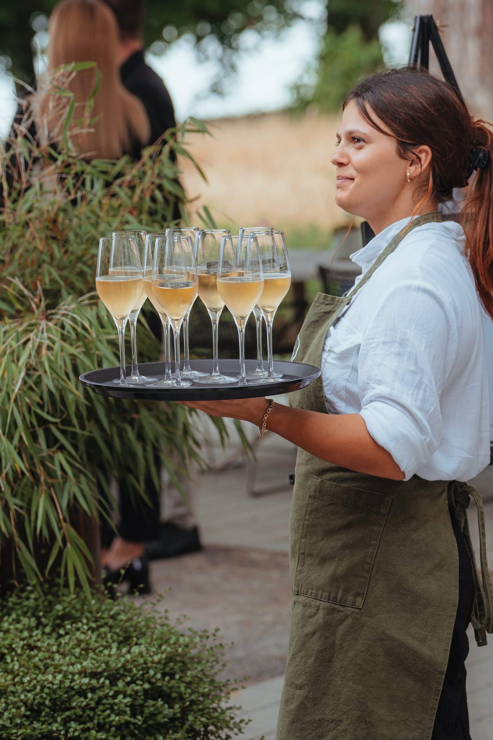 Feierlicher Empfang beim Grand Prix der Tagungshotellerie auf der Restaurantterrasse des Seegut Zeppelin in Friedrichshafen.