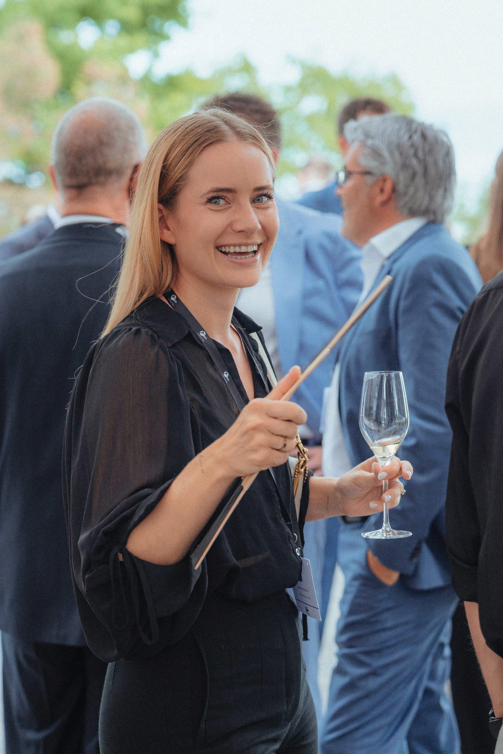 Feierlicher Empfang beim Grand Prix der Tagungshotellerie auf der Restaurantterrasse des Seegut Zeppelin in Friedrichshafen.