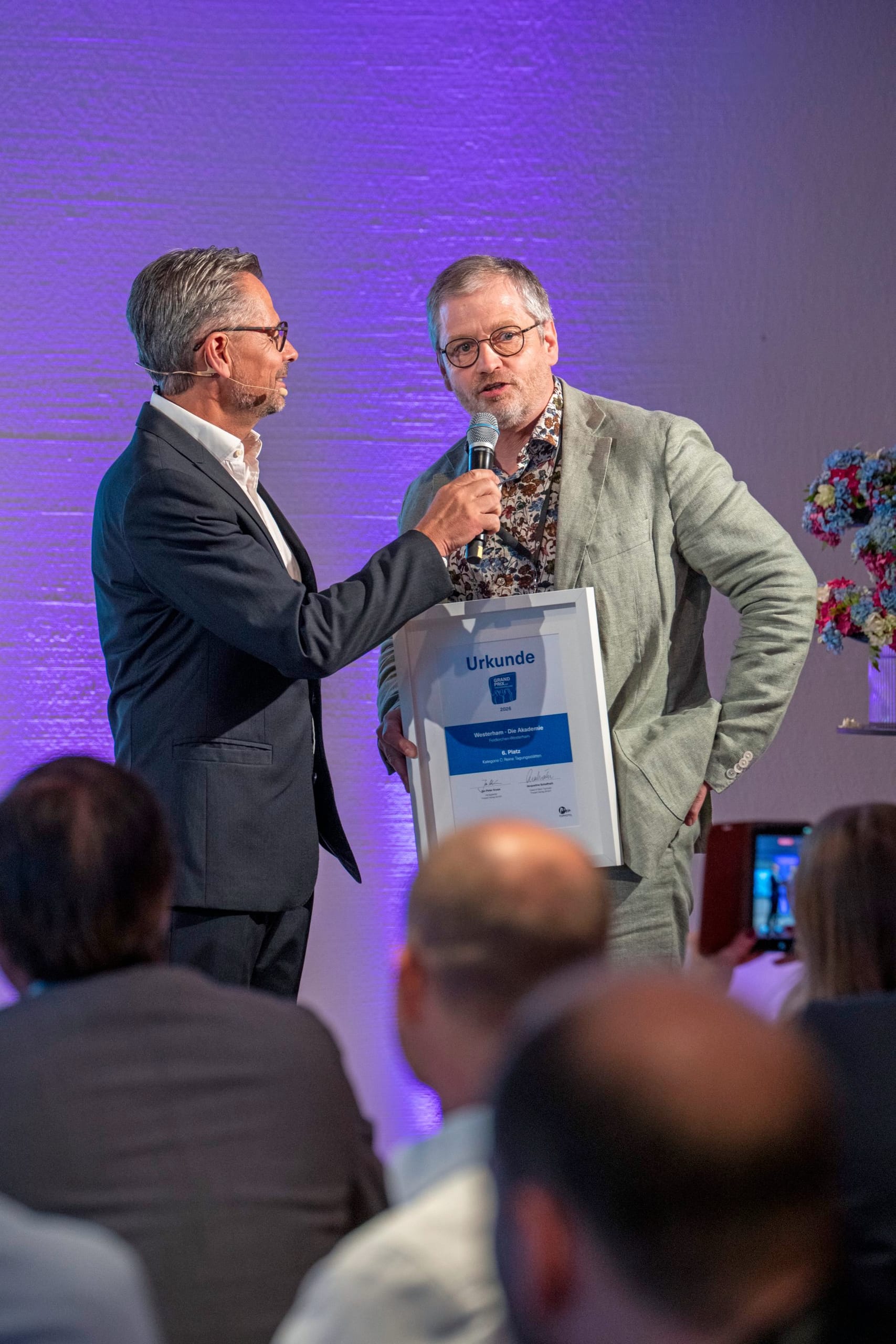 Die Preisverleihung des Grand Prix der Tagungshotellerie.