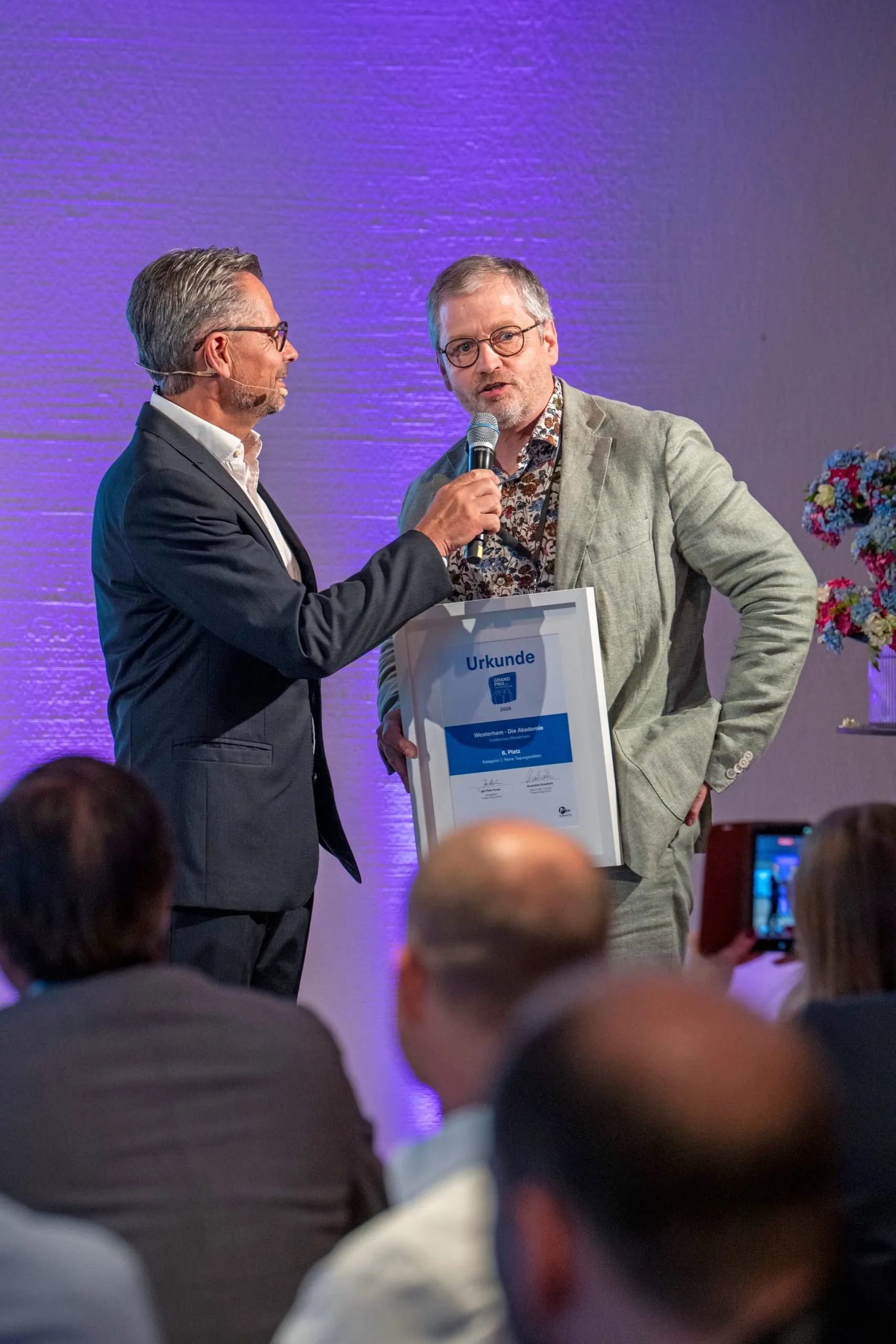 Die Preisverleihung des Grand Prix der Tagungshotellerie.
