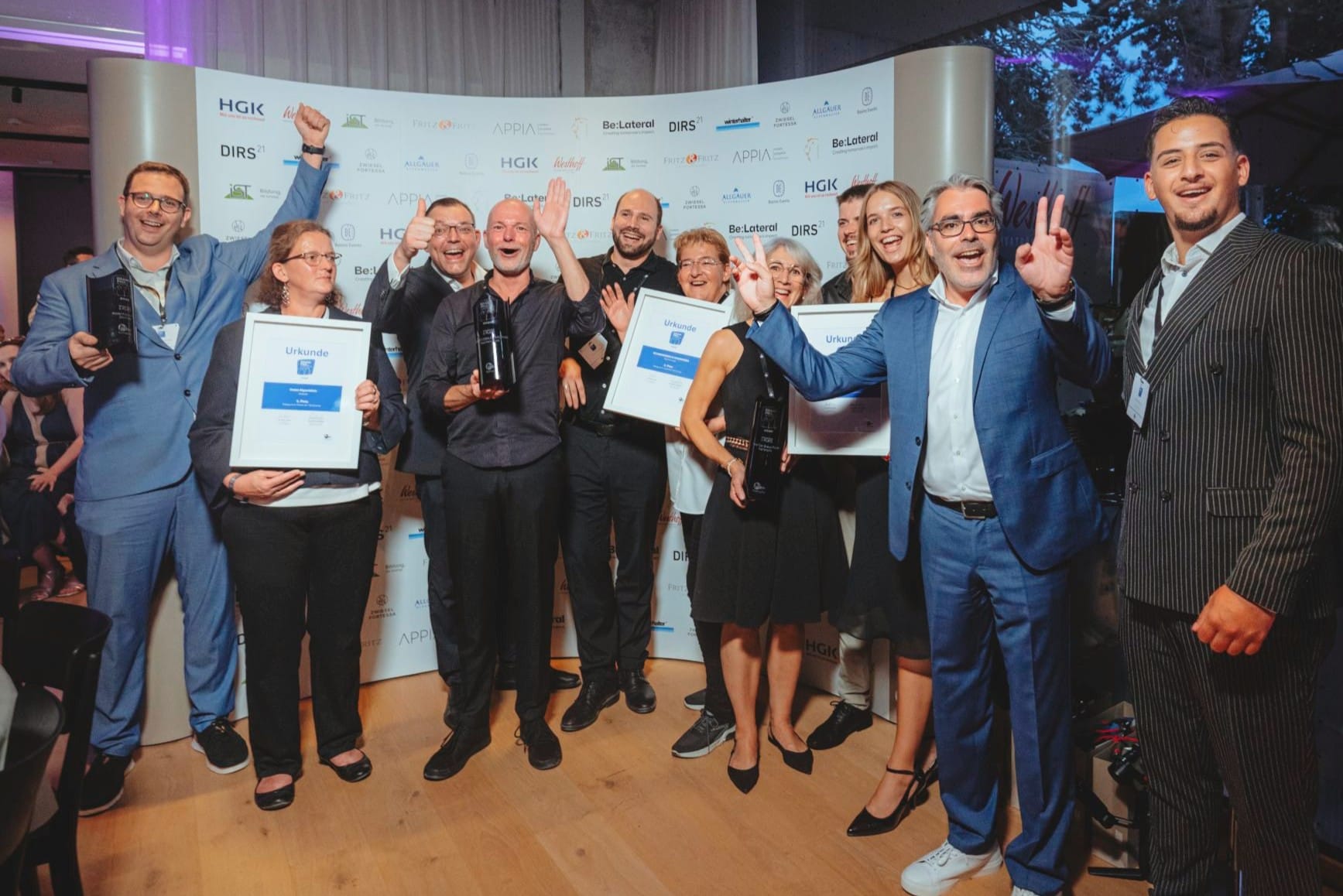 Große Freude bei allen Gewinnern und Kandidaten: Der Grand Prix der Tagungshotellerie feierte dieses Jahr sein 30-jähriges Bestehen.
