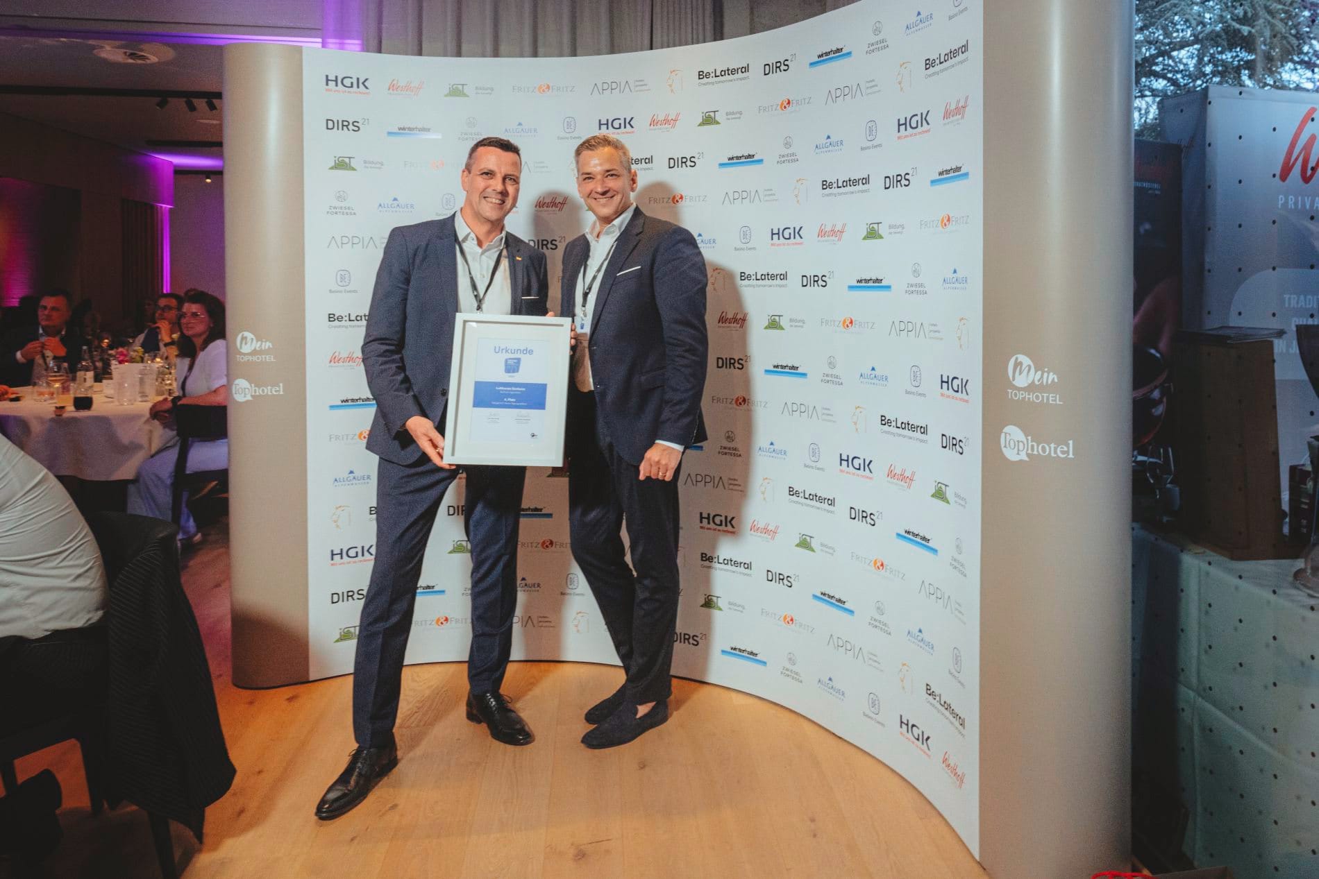 Die Preisverleihung des Grand Prix der Tagungshotellerie.