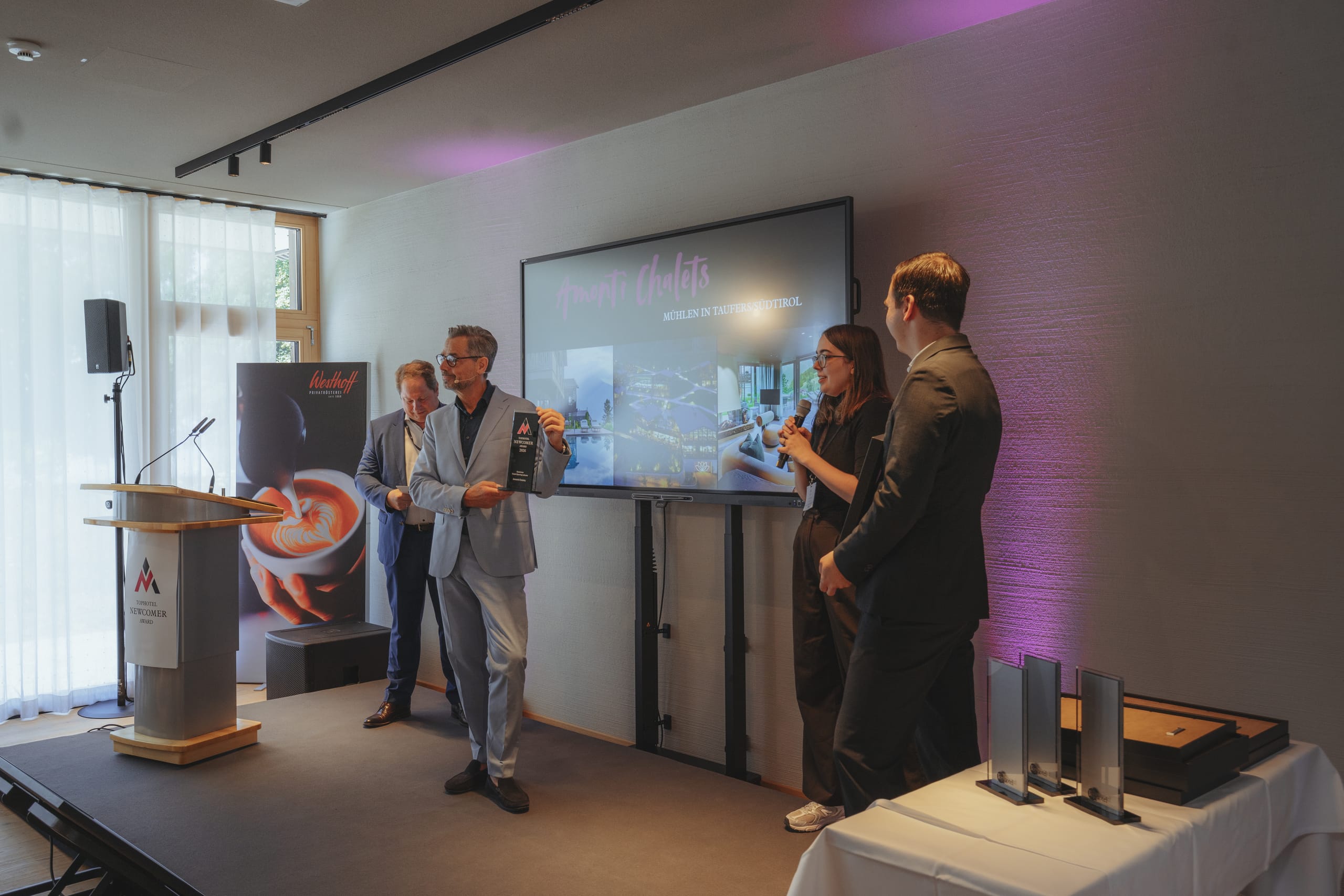 Impressionen der Newcomer-Award-Verleihung im Seegut Zeppelin in Friedrichshafen.