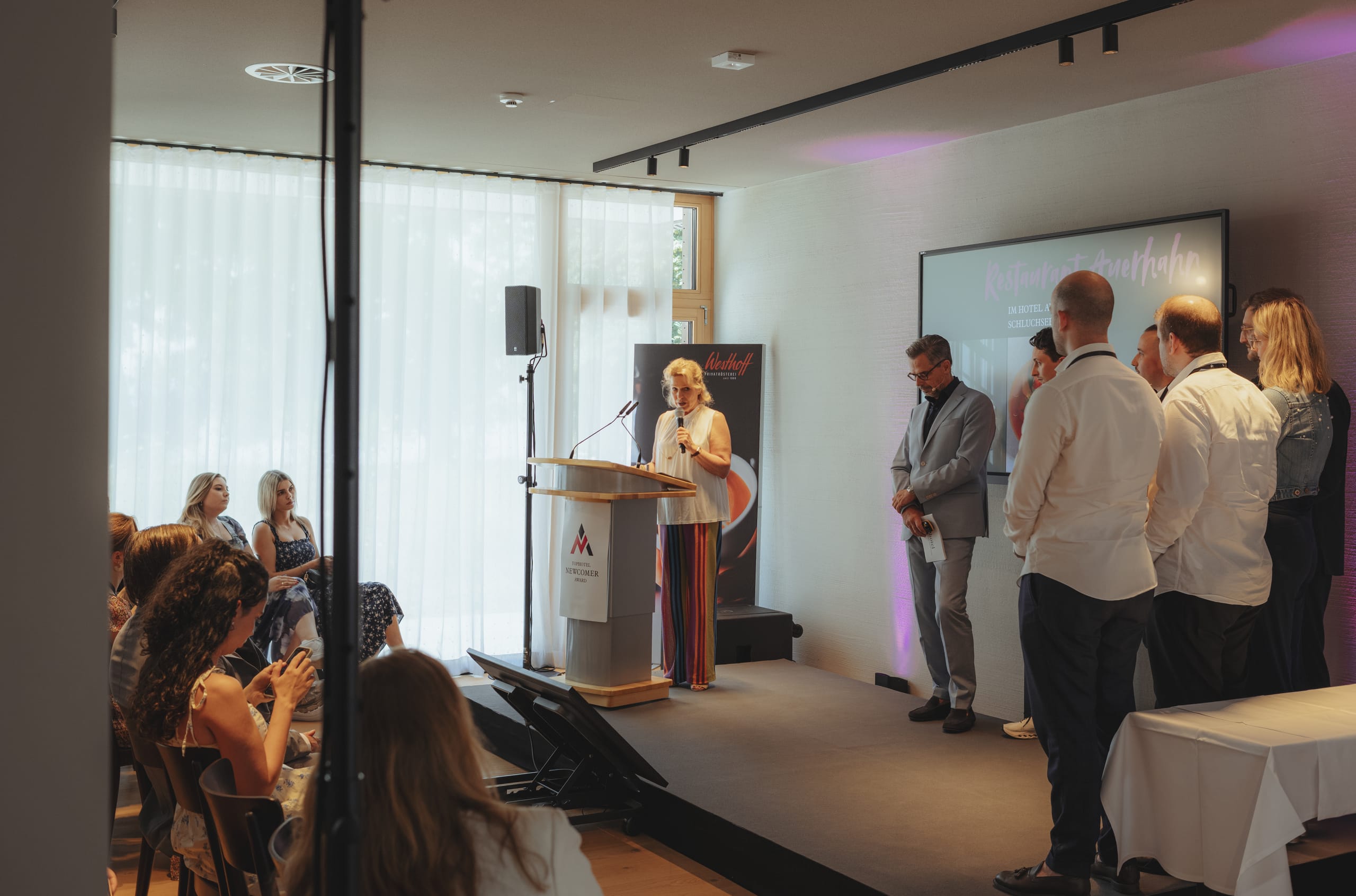 Impressionen der Newcomer-Award-Verleihung im Seegut Zeppelin in Friedrichshafen.