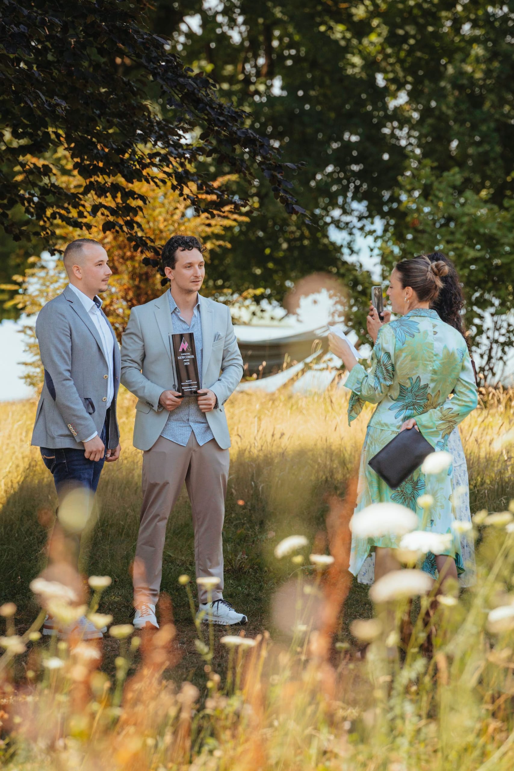 Auch Teil des Nachmittagsprogramms: Interviews der Redaktion mit den Gewinnern des Tophotel Newcomer Awards.