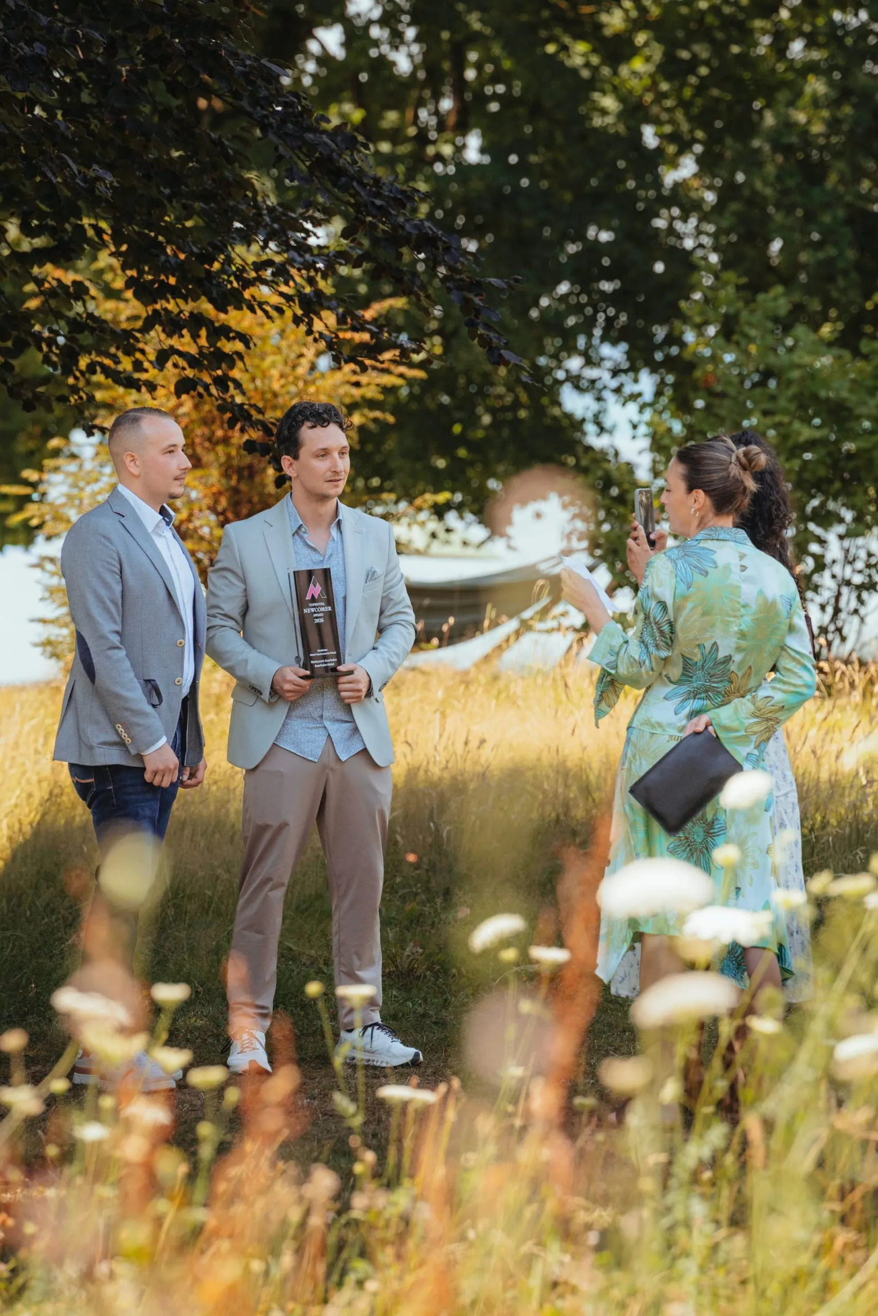 Auch Teil des Nachmittagsprogramms: Interviews der Redaktion mit den Gewinnern des Tophotel Newcomer Awards.