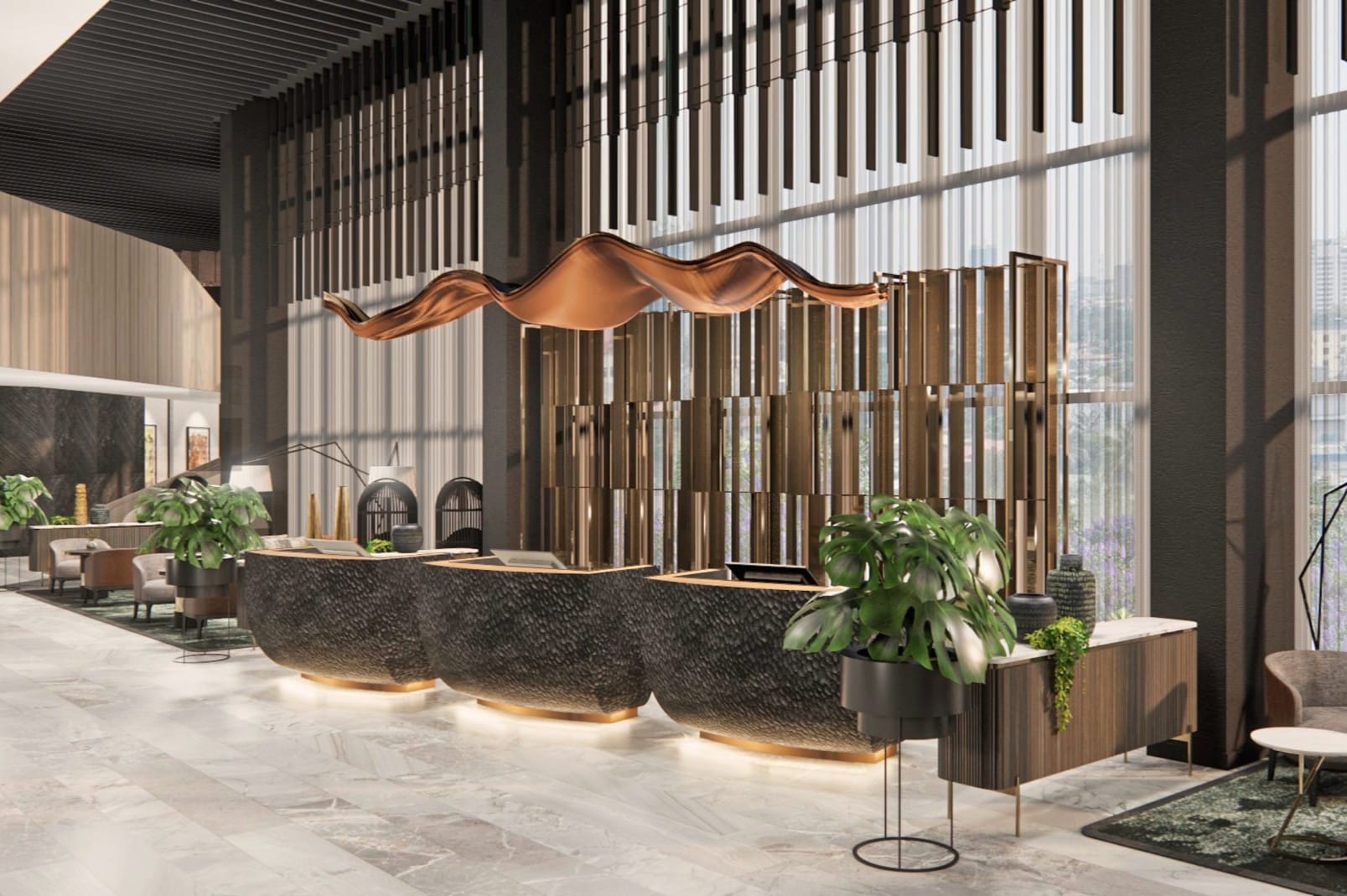 Elegantes Interior: Das Hyatt Regency Lagos Ikeja in Nigeria begrüßt bald seine ersten Gäste.