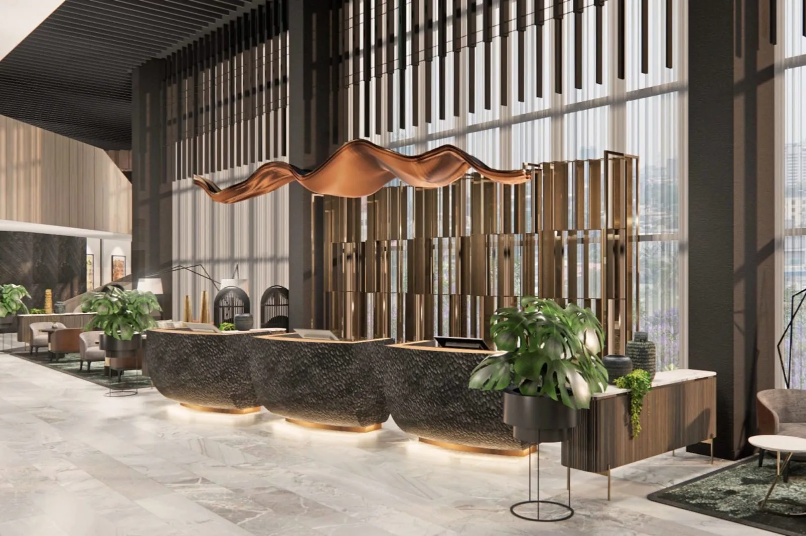 Elegantes Interior: Das Hyatt Regency Lagos Ikeja in Nigeria begrüßt bald seine ersten Gäste.