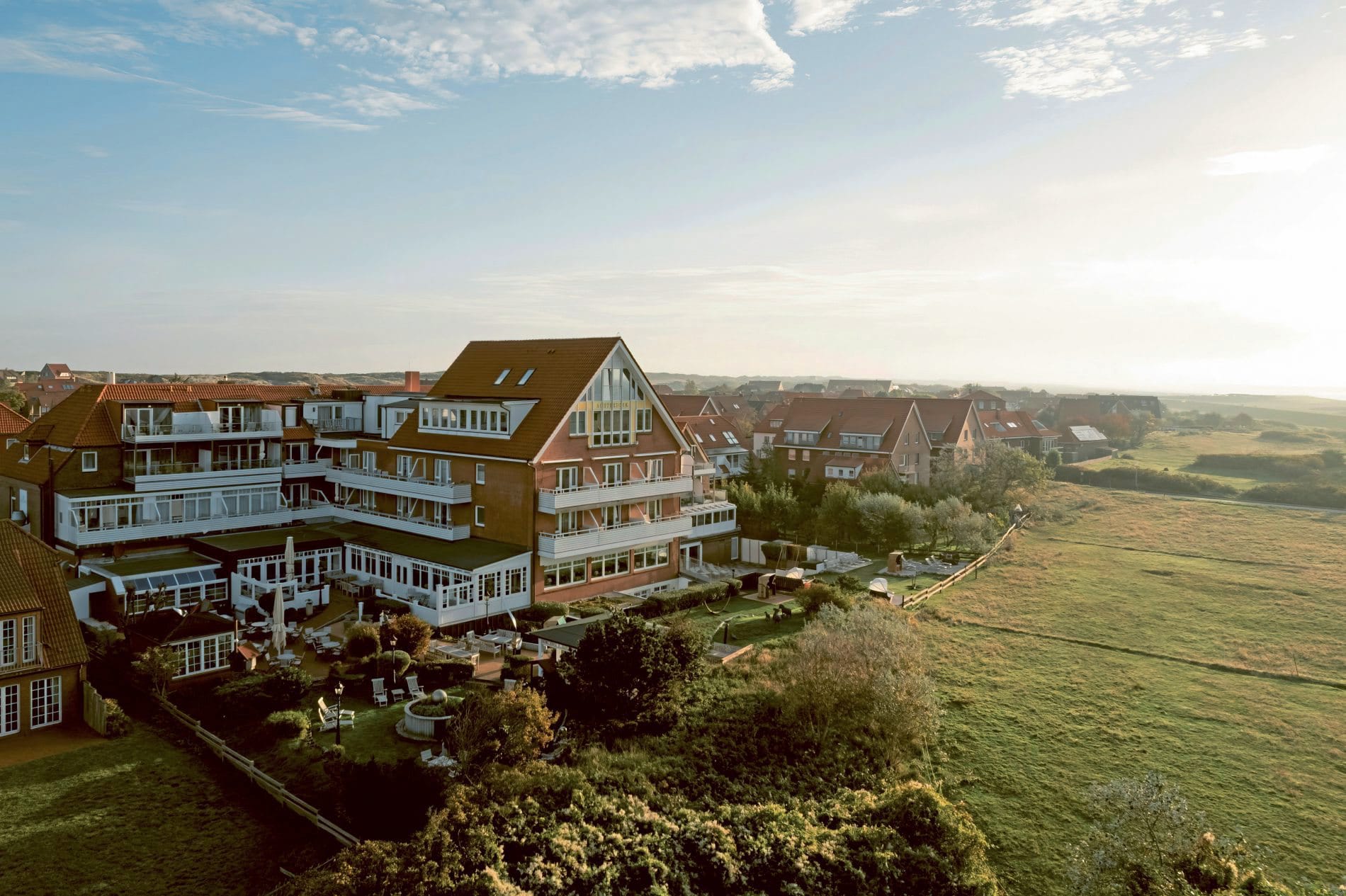 Seit 1996 Romantik-Mitglied: Das Hotel Achterdiek auf Juist.