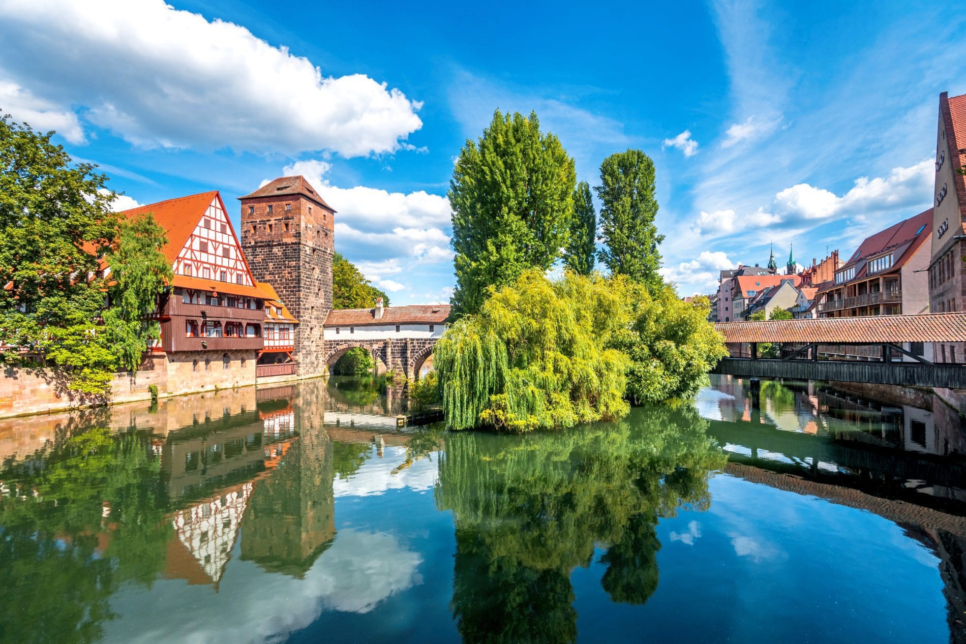 Mittelfranken mit Städten wie Nürnberg verbuchte im ersten Halbjahr 4,5 Millionen Übernachtungen.