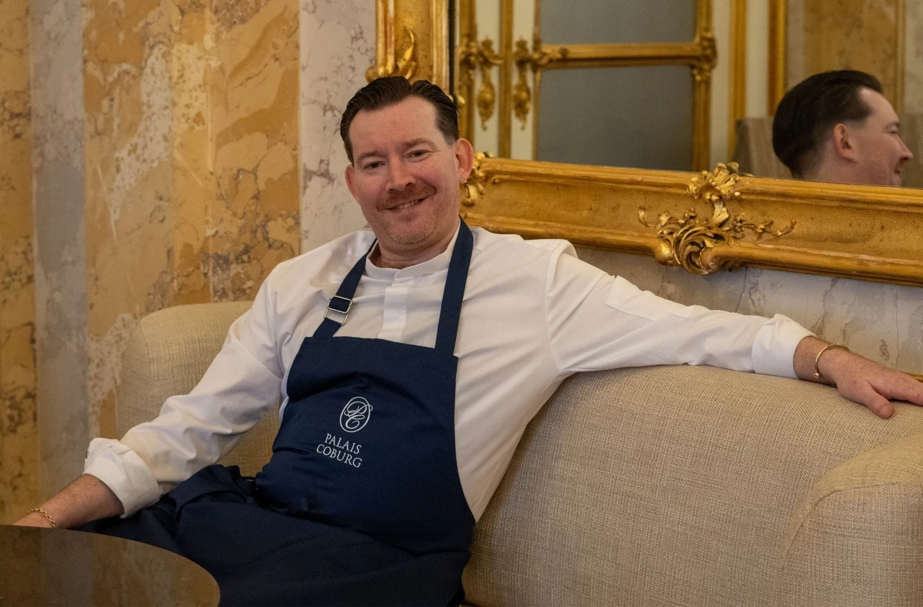 Küchenchef Lewis Emerson verantwortet das kulinarische Konzept der Prunkräume.