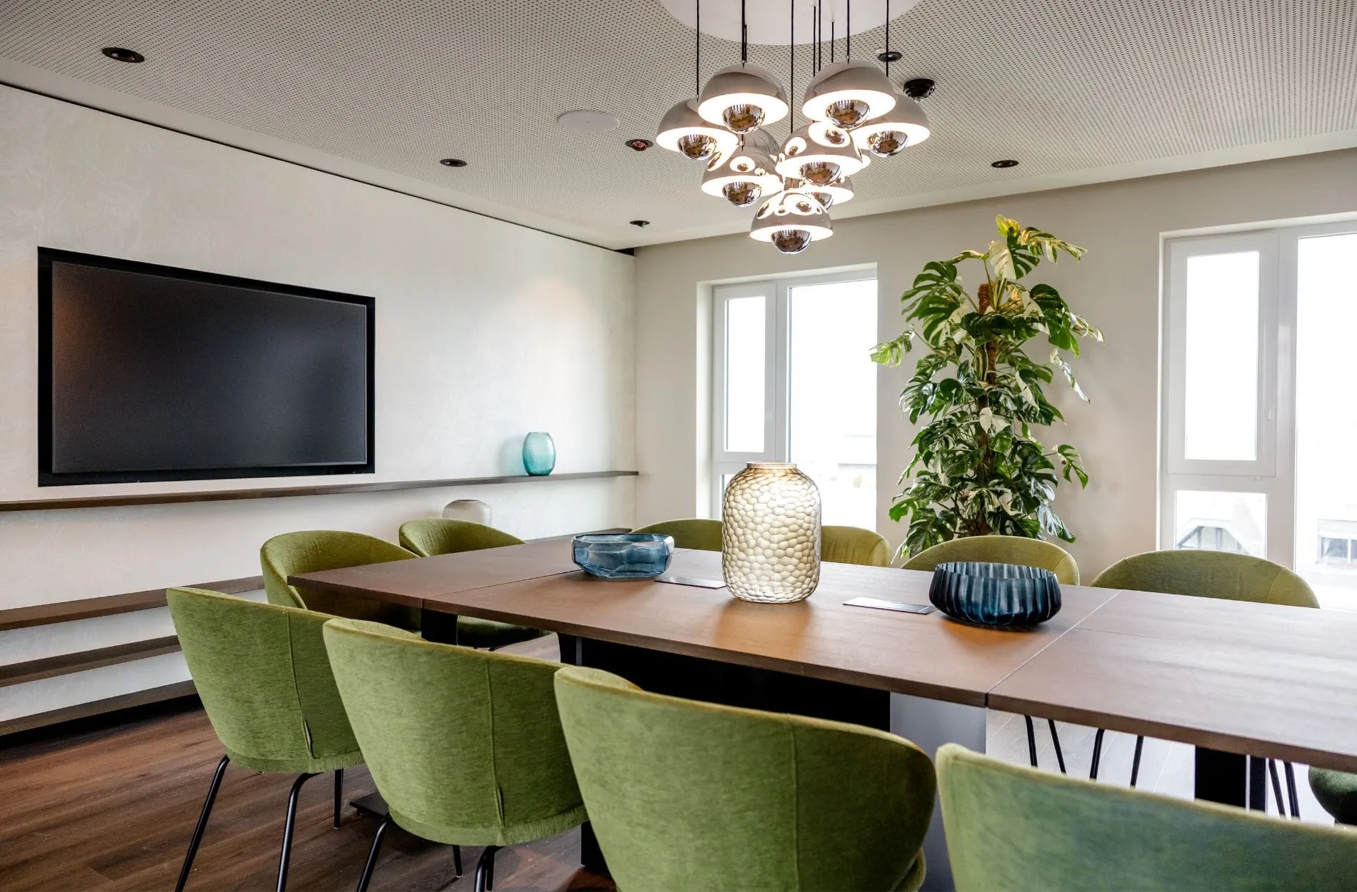 Der separat nutzbare Boardroom ist für Meetings, Workshops und kleinere Veranstaltungen ausgelegt.