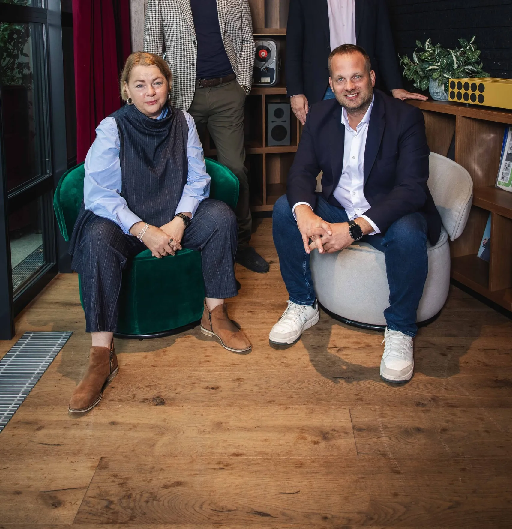 Gutes Team: (von links) COO Fanny Holzer-Luschnig, CEO und Co-Founder Benedikt Komarek, CFO und Co-Founder Alexander Komarek, Geschäftsführer Markus Marth.