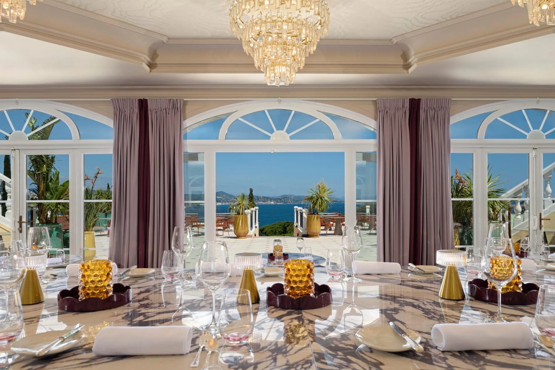 Frisch renoviert: Das Gourmet-Restaurant „Le Belrose“ gehört zu den zuletzt neu gestalteten Bereichen des Luxushotels.