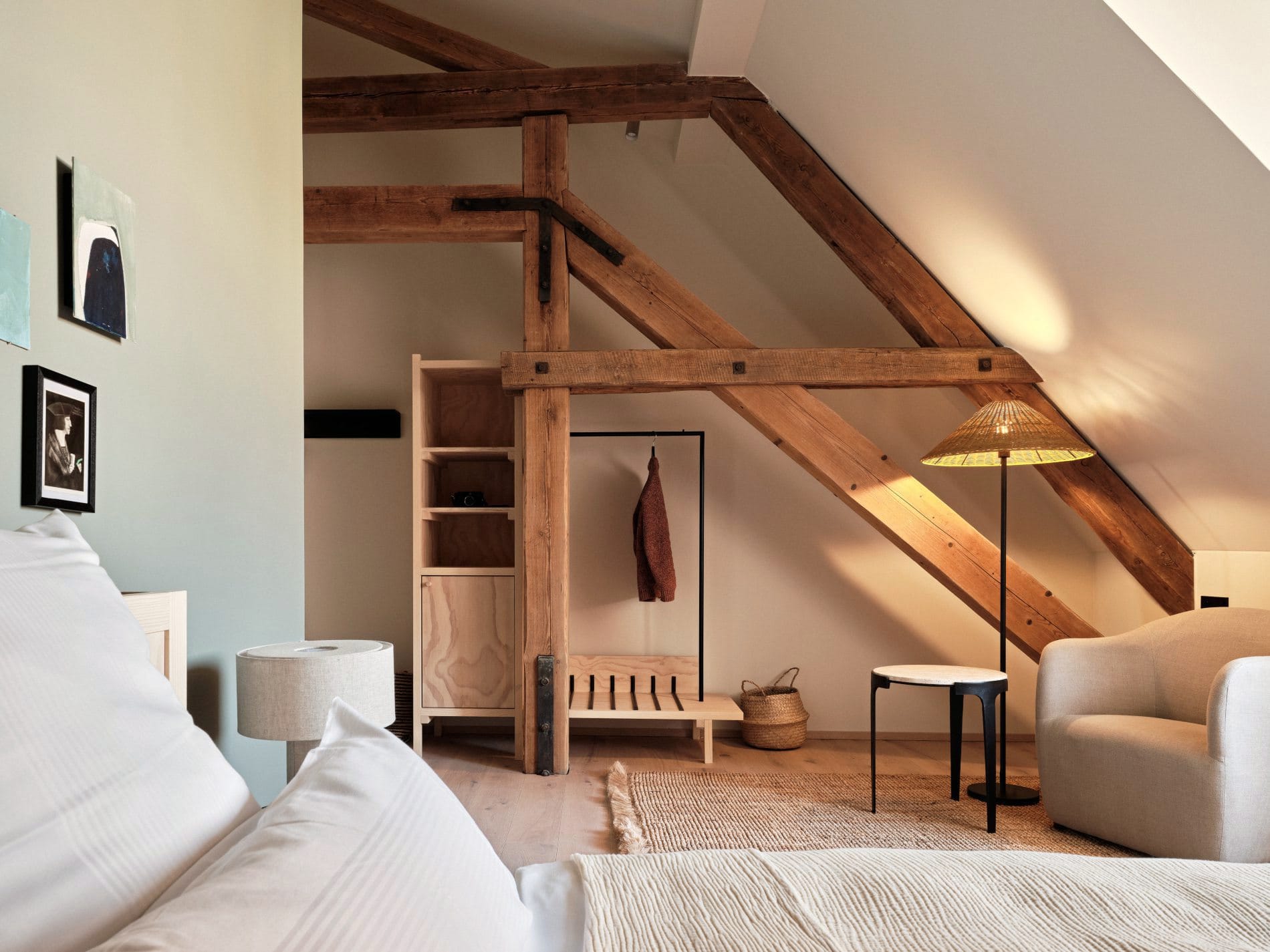 Aufgrund des Bestands ist fast jedes Zimmer im Haus Ella anders konzipiert.
