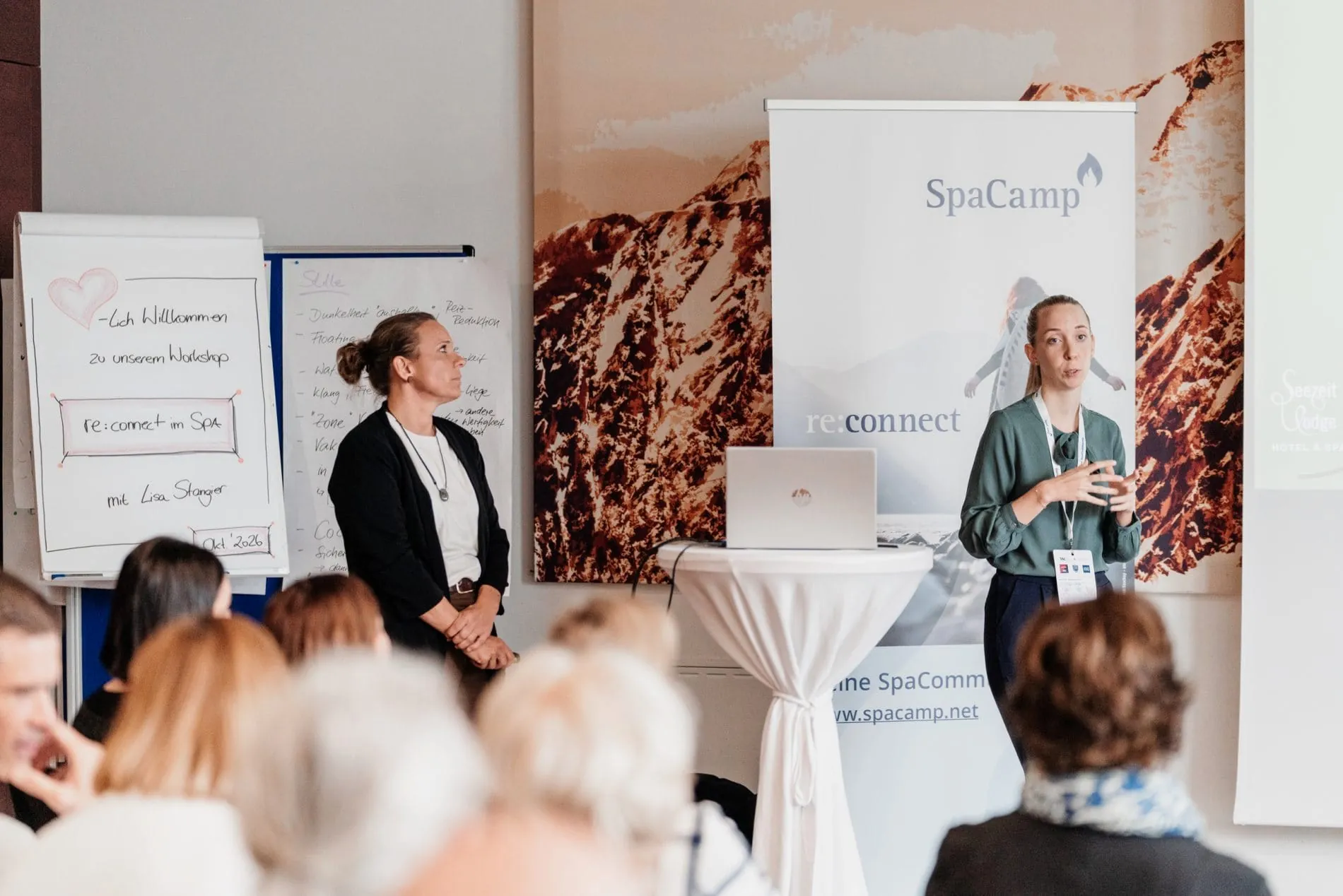 Die Teilnehmenden bestimmten die Themen des SpaCamps selbst. Aus 28 eingereichten Vorschlägen wurden 16 Sessions ausgewählt.