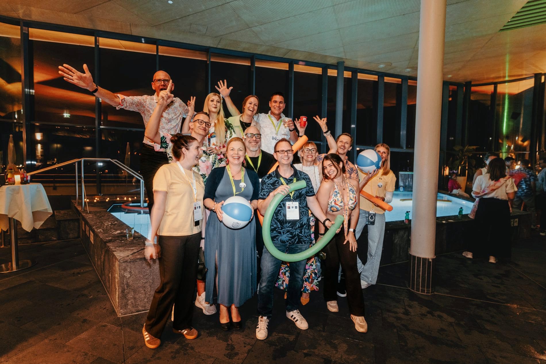 Voller Freude und Motivation: das Spa-Camp-Team.