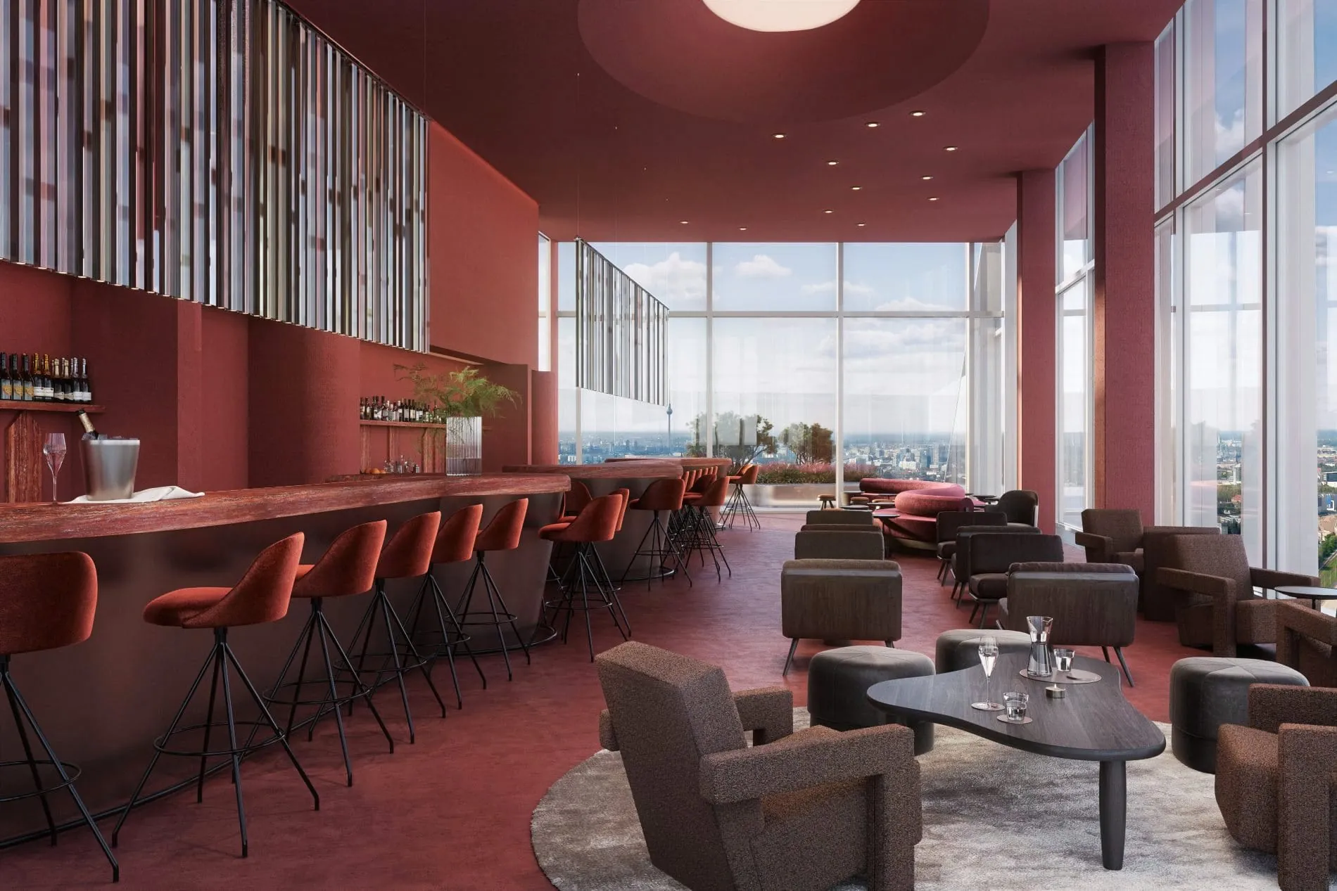 Für 2027 sind das „Sky Restaurant“ und die „Skybar“ in den oberen Etagen geplant.