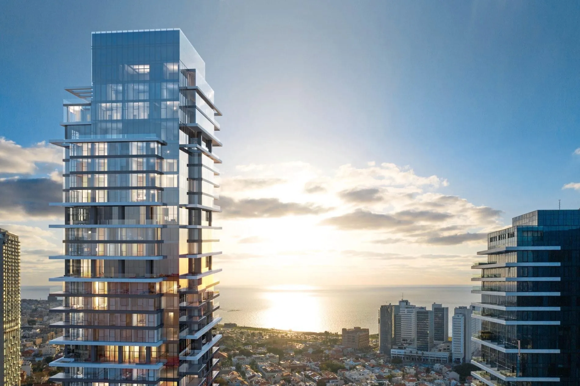 Das Six Senses in Tel Aviv verbindet fünf kulturhistorisch wichtige Gebäude aus dem Jahr 1909 mit einem modernen Hochhaus.